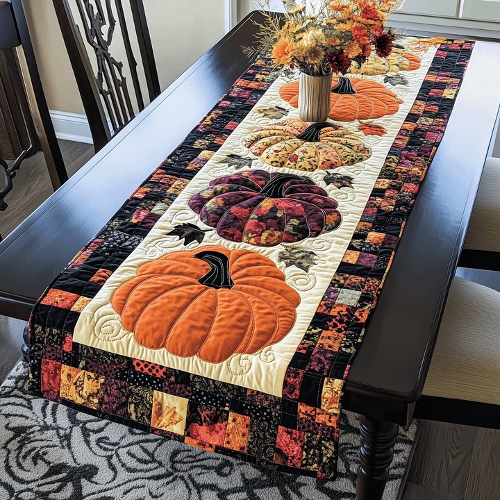 Pumpkin | Quilted Table Runner