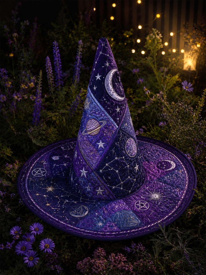 Dark Academia Cosmic | Quilted Witch Hat