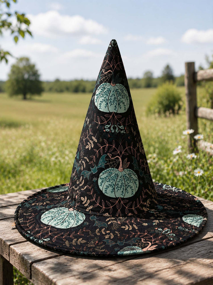 Mint Pumpkin | Quilted Witch Hat