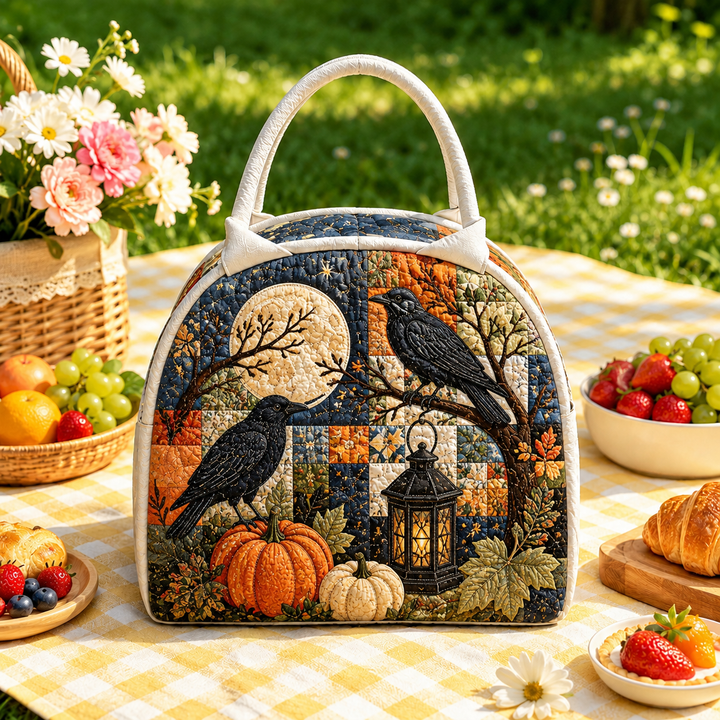 Raven Lantern | Quilted Lunch Bag