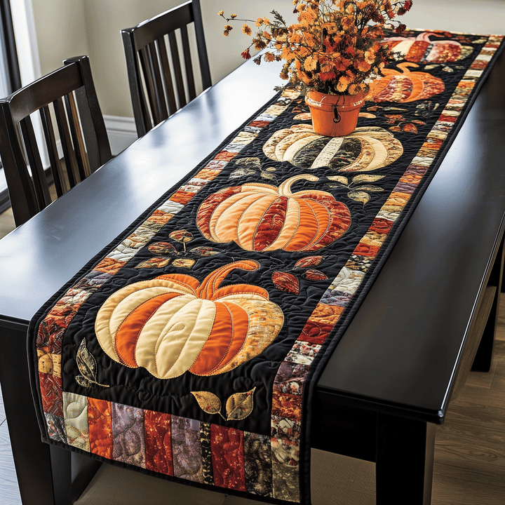 Pumpkin | Quilted Table Runner