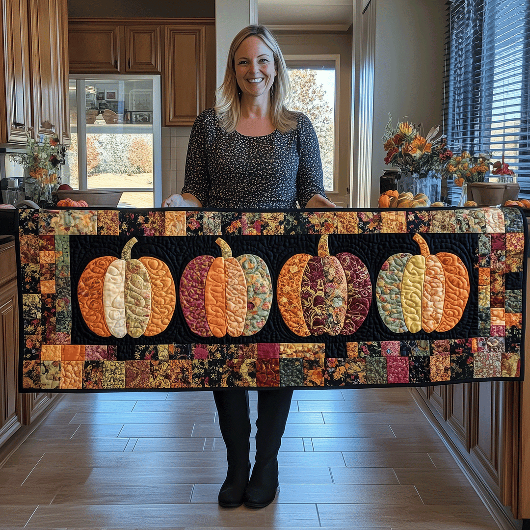 Pumpkin | Quilted Table Runner