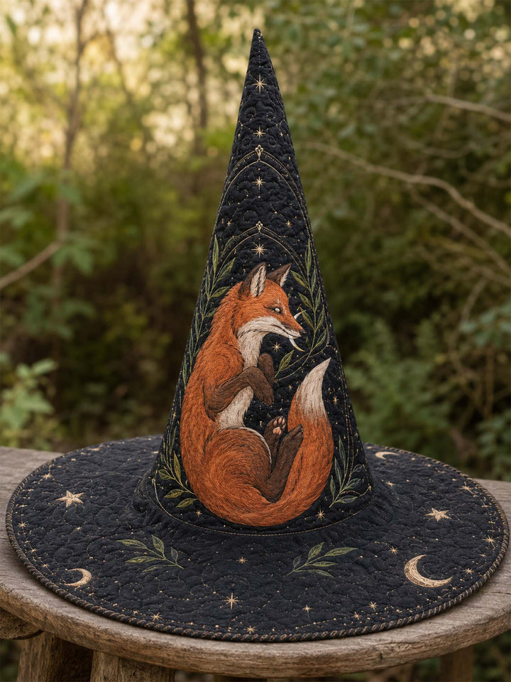 Enchanted Fox | Quilted Witch Hat