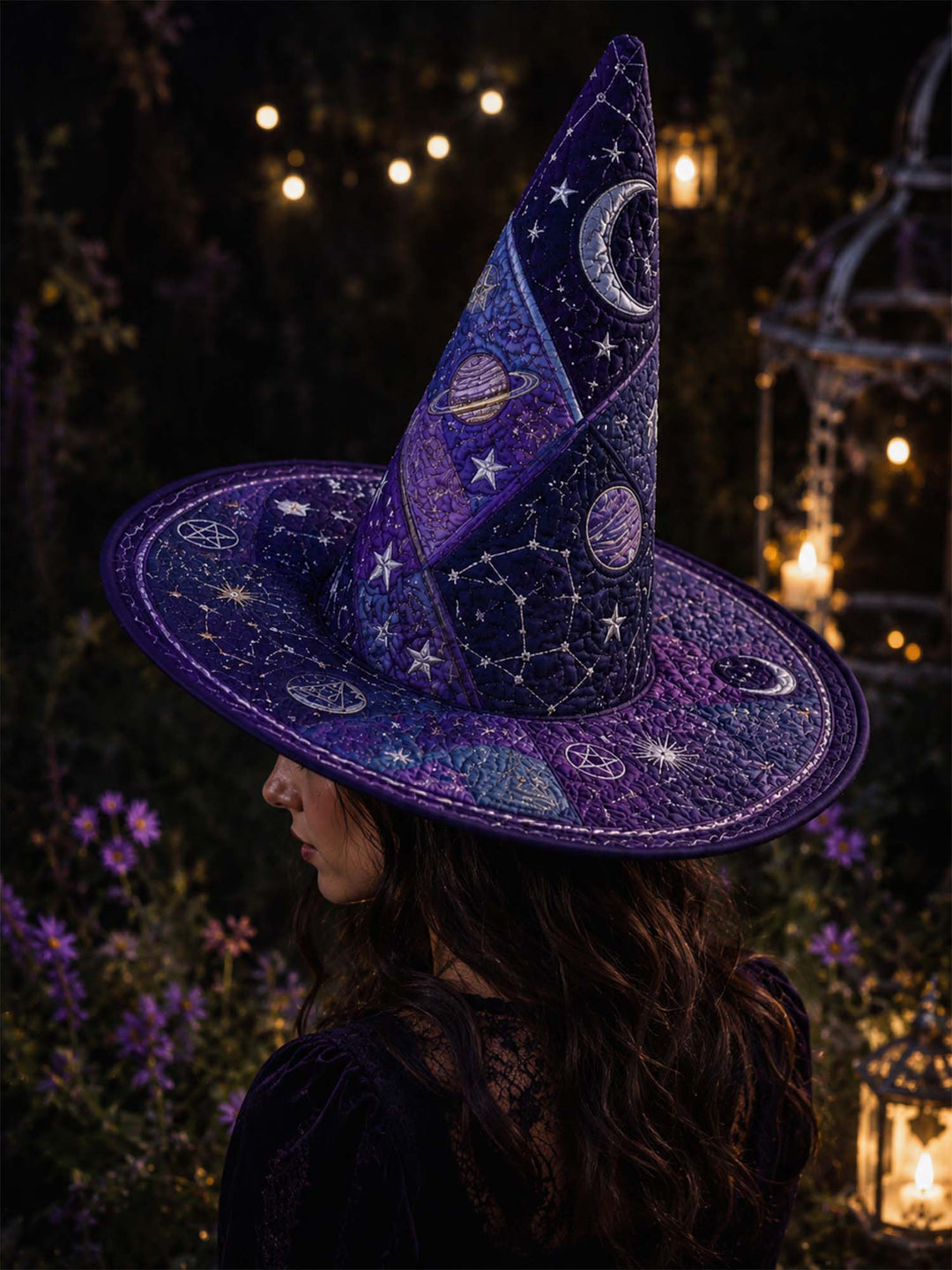 Dark Academia Cosmic | Quilted Witch Hat