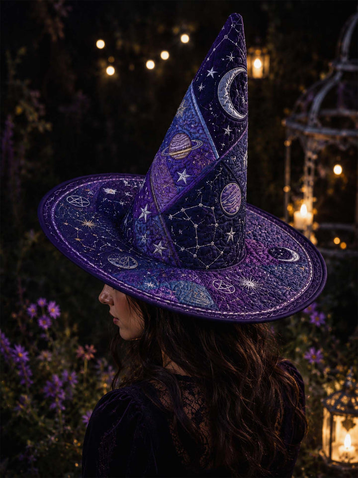 Dark Academia Cosmic | Quilted Witch Hat