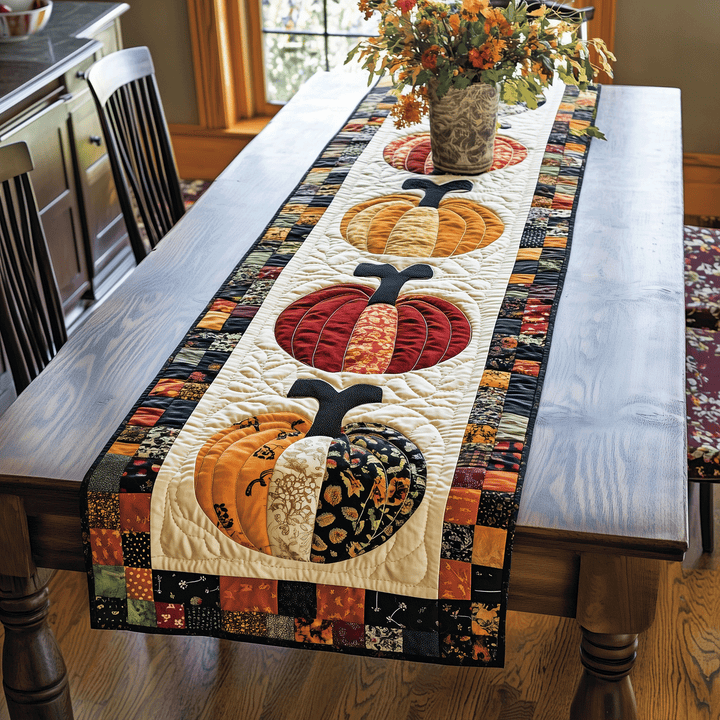 Pumpkin | Quilted Table Runner