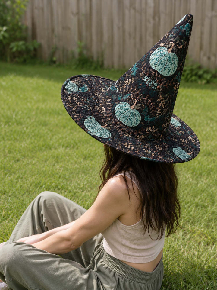 Mint Pumpkin | Quilted Witch Hat