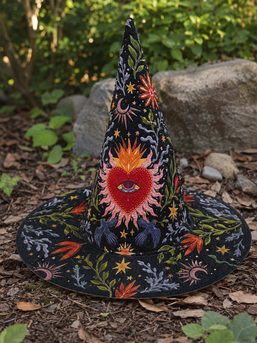 Sacred Heart | Quilted Witch Hat