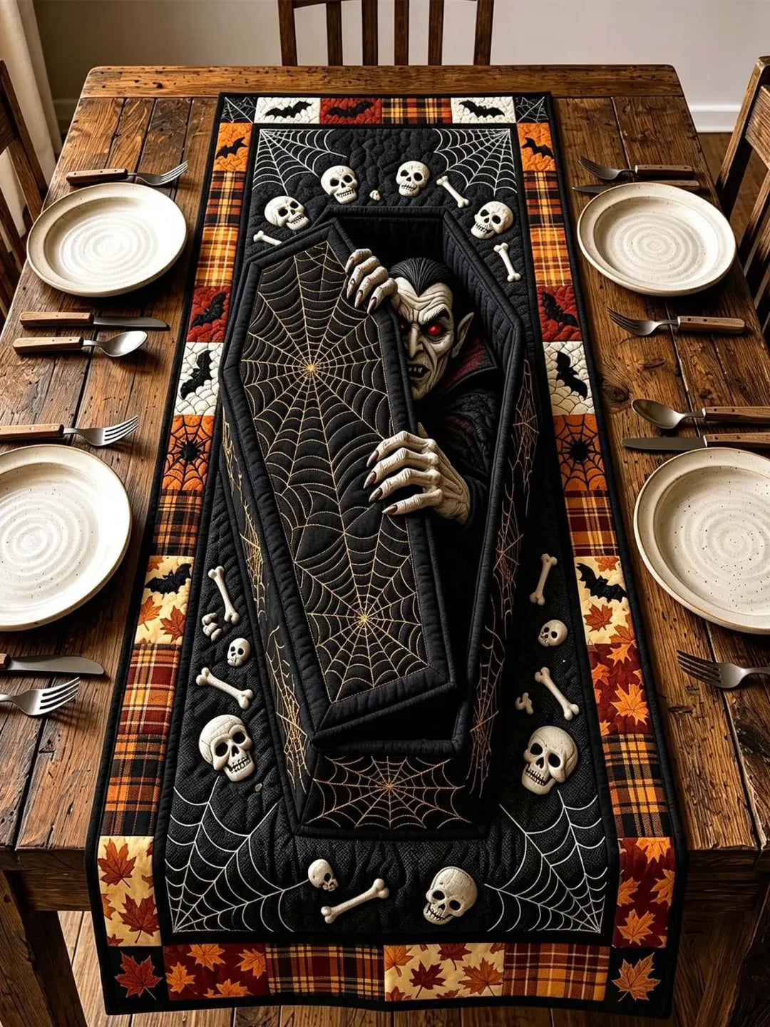 Autumn Cozy Path | Quilted Table Runner