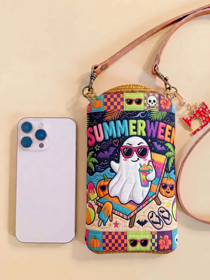 Summerween | Quilted Phone Crossbody Bag