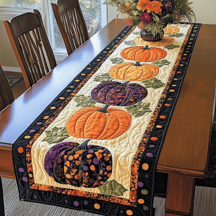 Pumpkin | Quilted Table Runner