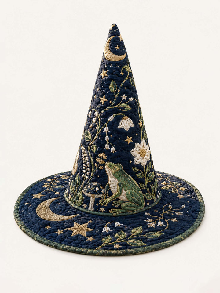 Enchanted Moon Garden | Quilted Witch Hat