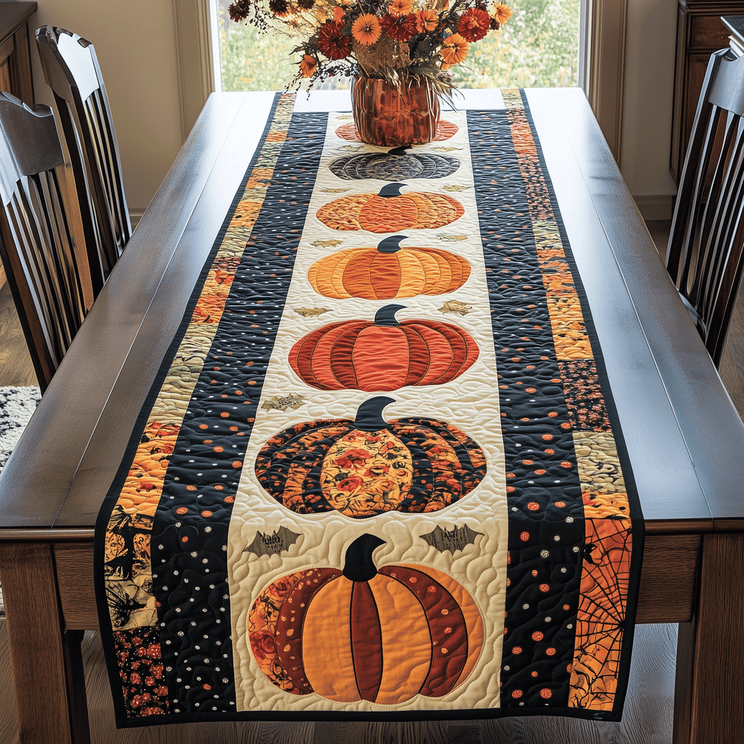 Pumpkin | Quilted Table Runner