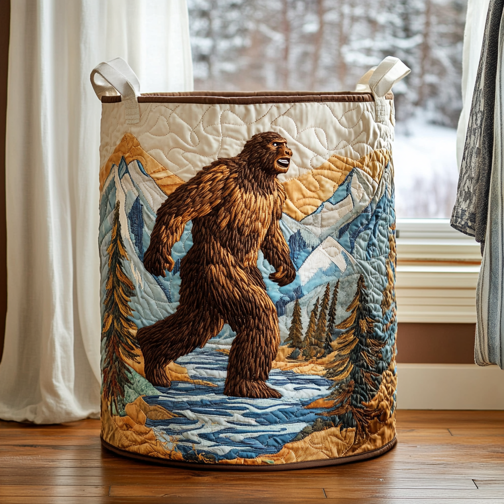 Naomi Forest | Quilted Laundry Basket