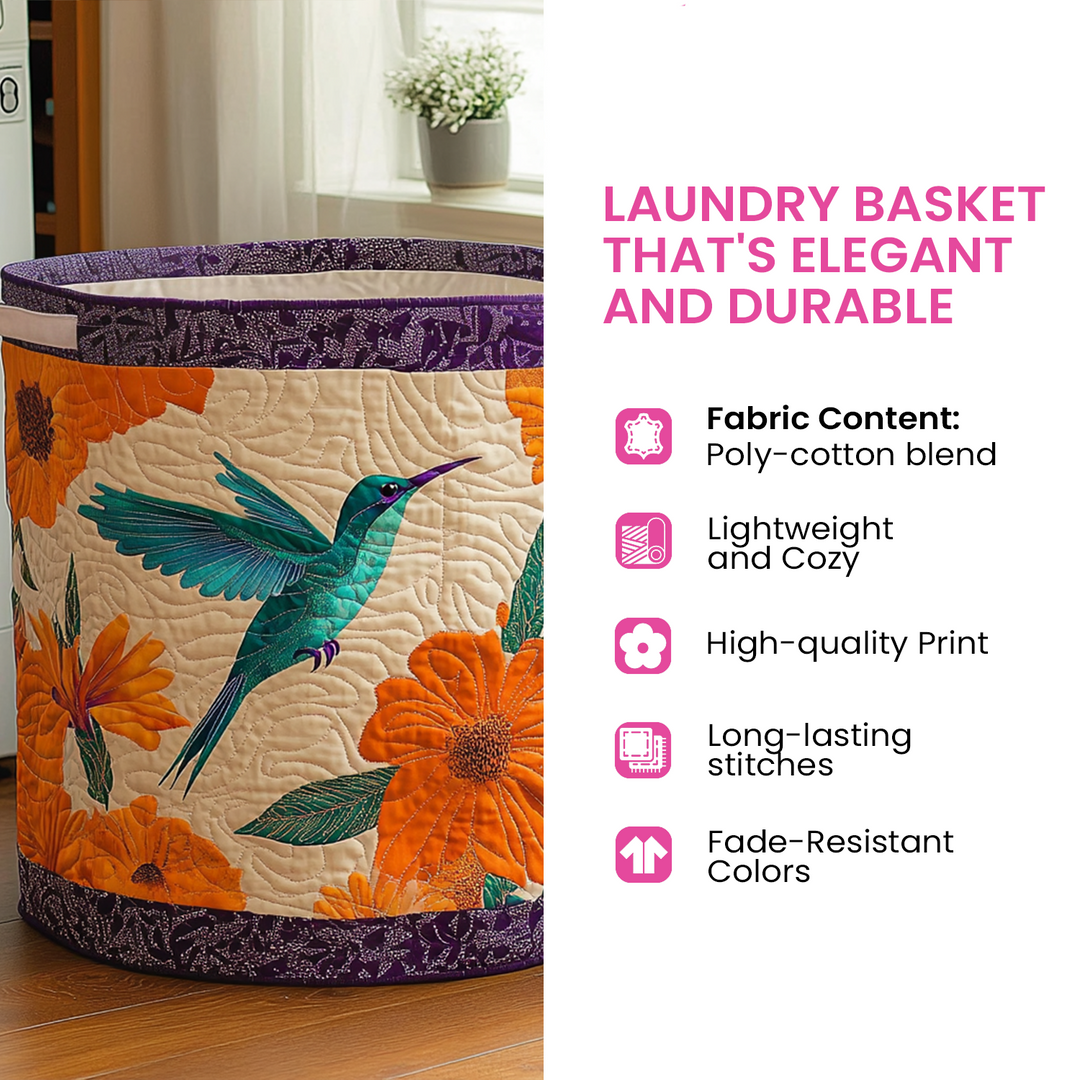Naomi Forest | Quilted Laundry Basket
