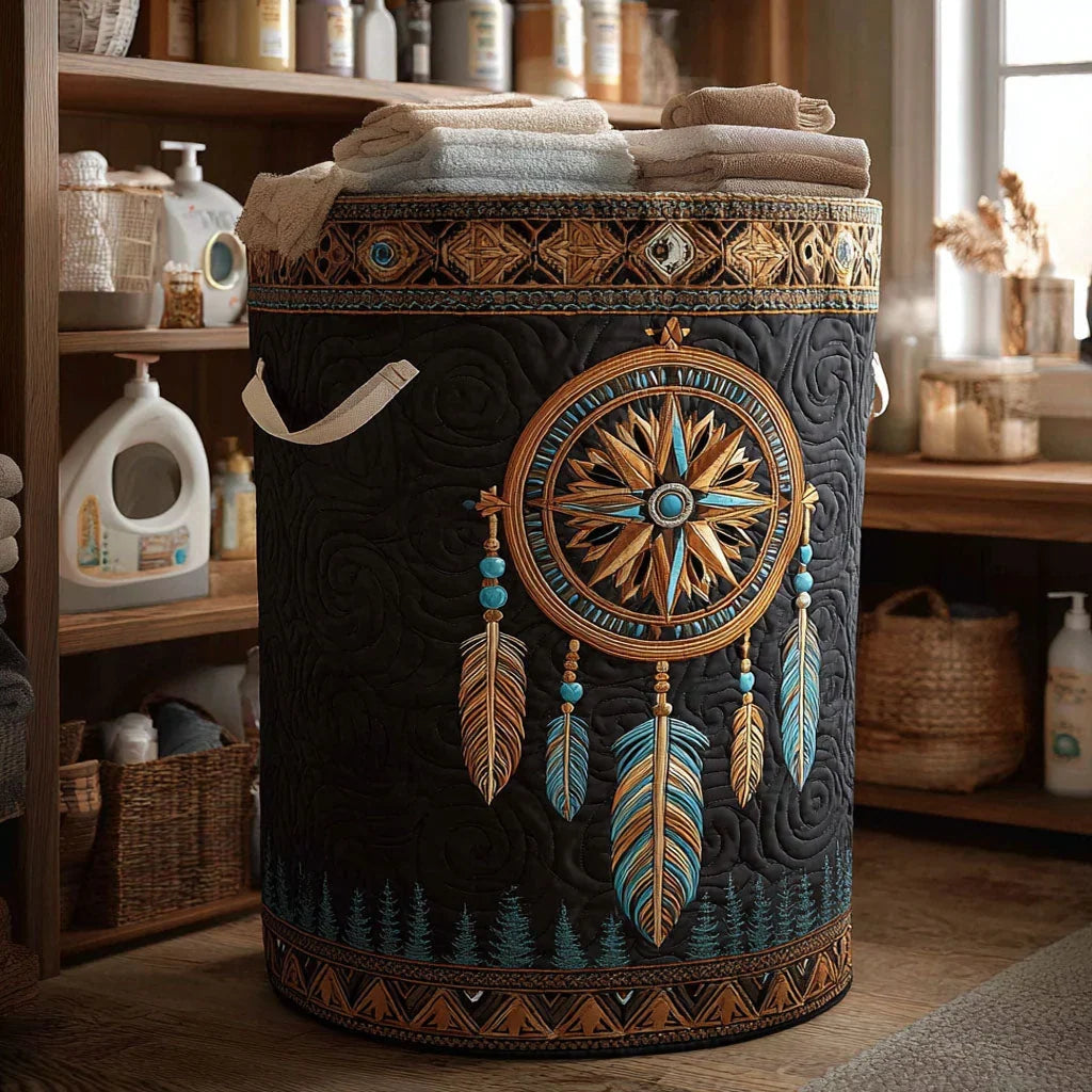 Sacred Dreams | Quilted Laundry Basket