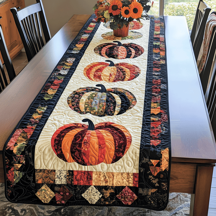 Pumpkin | Quilted Table Runner