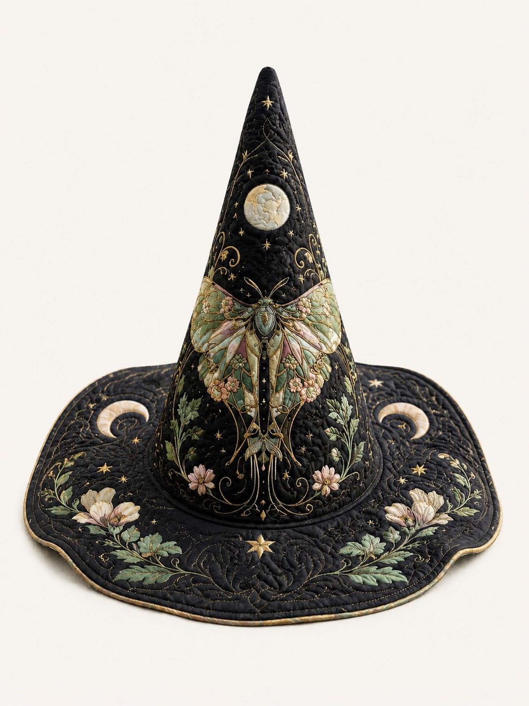 Moth Fairy Victorian Gothic | Quilted Witch Hat