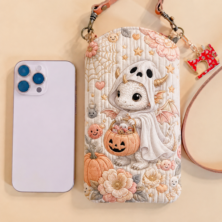 Ghost Costume Dragon | Quilted Phone Crossbody Bag