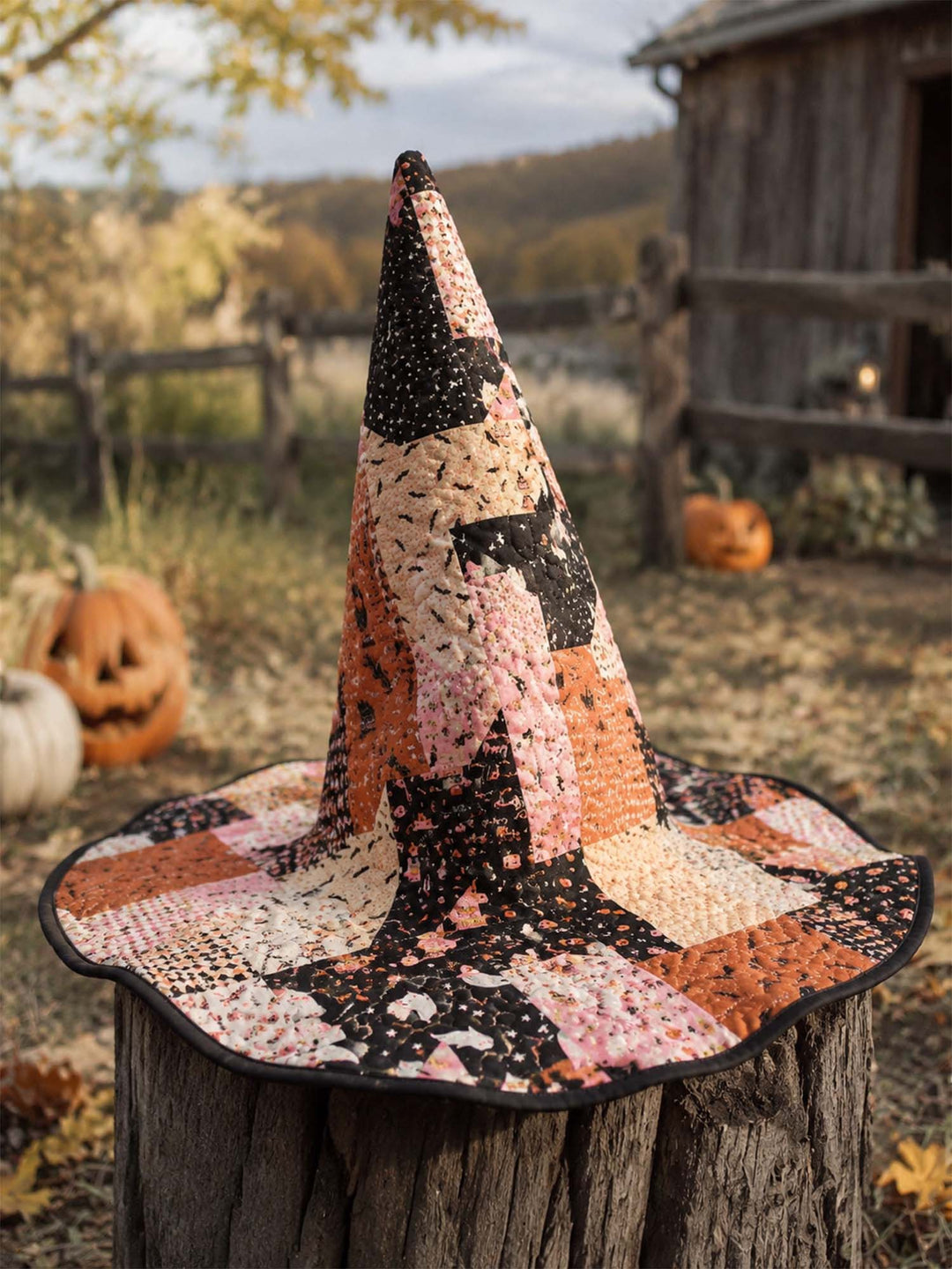 Cute Patchwork | Quilted Witch Hat
