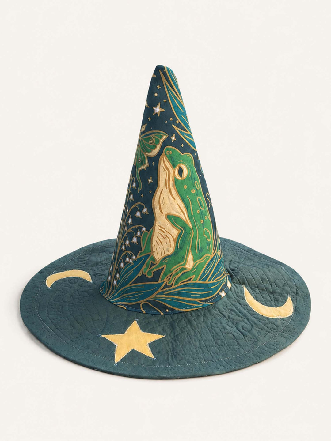 Celestial Frog | Quilted Witch Hat