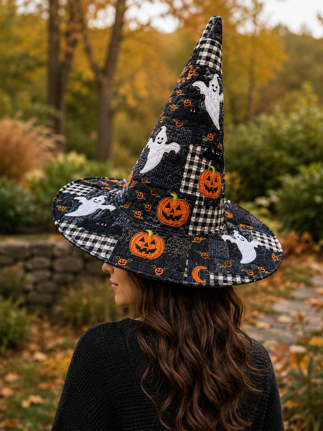 Spooky Ghost | Quilted Witch Hat