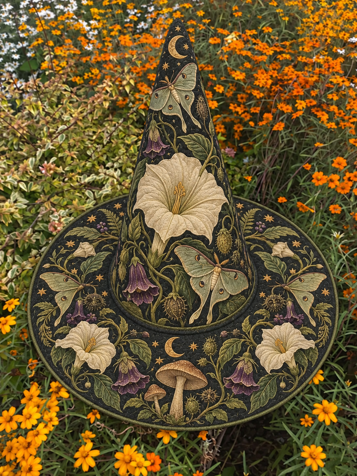 Raven Lily Garden | Quilted Witch Hat