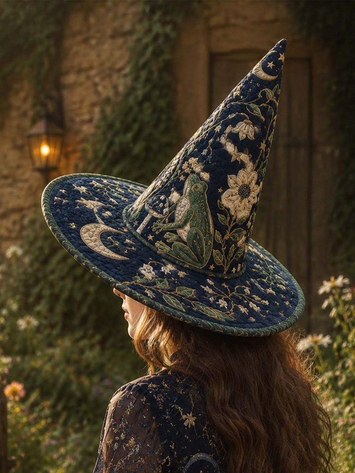 Enchanted Moon Garden | Quilted Witch Hat