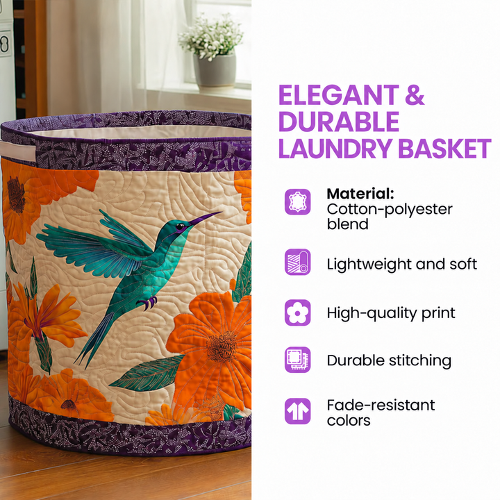 Witch Goat Pumpkin Patch | Quilted Laundry Basket