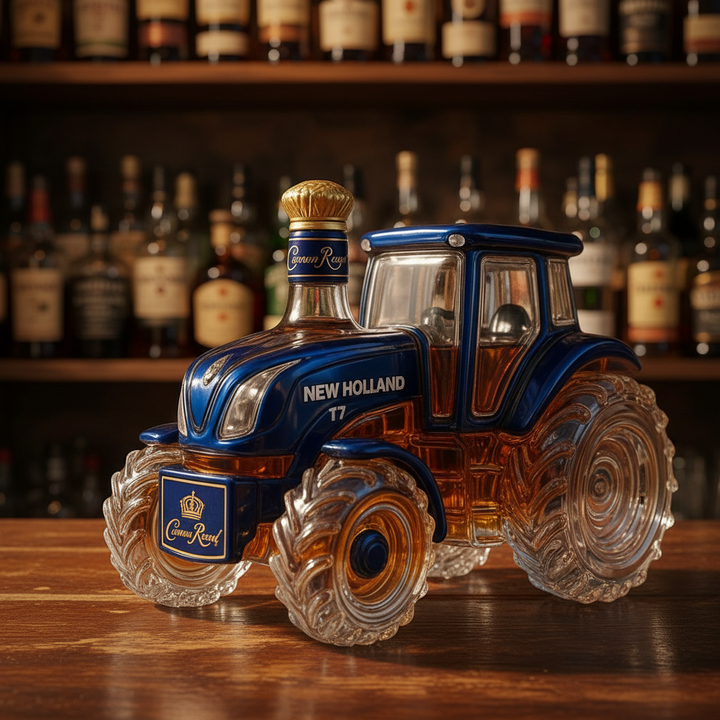 New Holland T7 Tractor Whiskey Decanter
