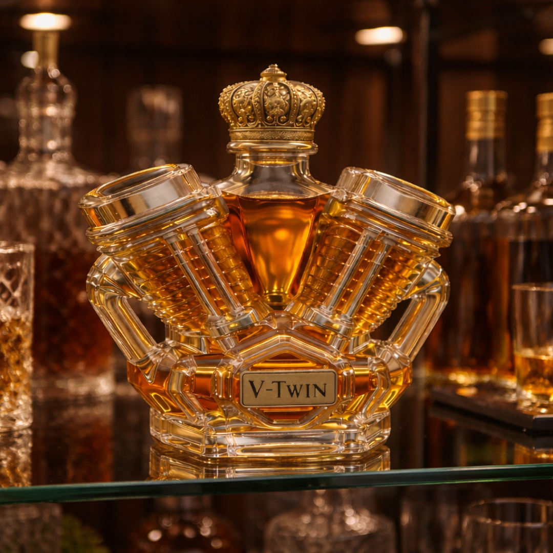 V-Twin Engine Whiskey Decanter