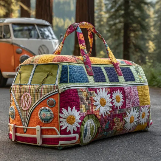 Blossom Pattern | Quilted Weekender Travel Bag