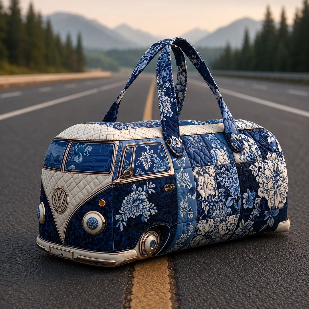 Indigo | Quilted Weekender Travel Bag