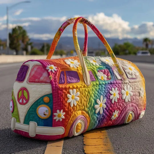 Hippie Pattern | Quilted Weekender Travel Bag