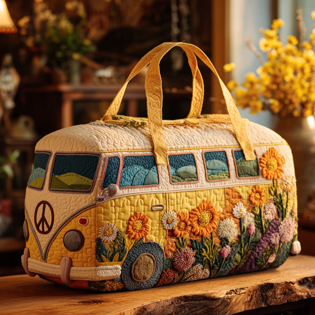 Classic Roads | Quilted Weekender Travel Bag