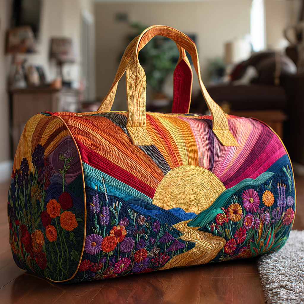 Bright Morning | Quilted Weekender Travel Bag