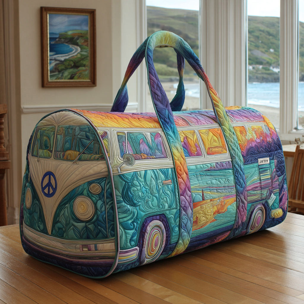 Wheels of Wanderlust | Quilted Weekender Travel Bag