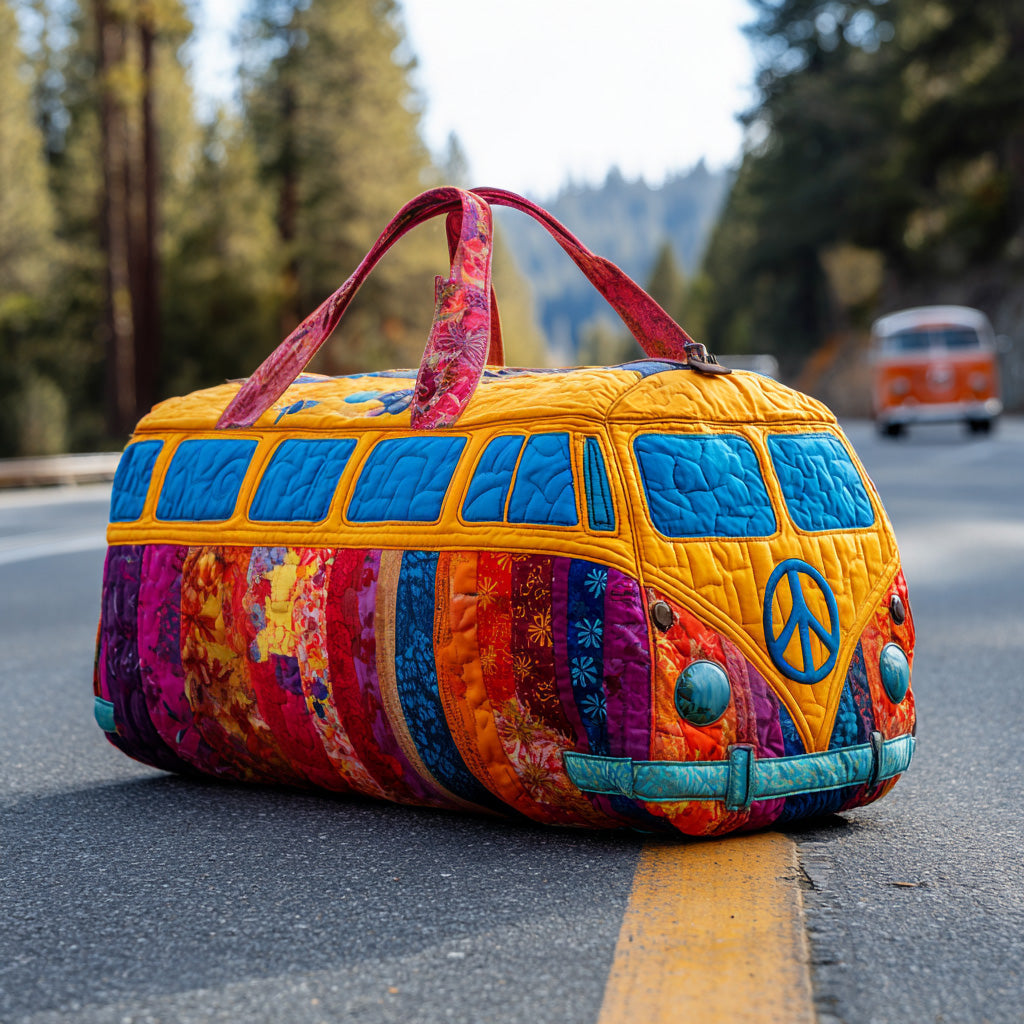 Rainbow Ride | Quilted Weekender Travel Bag