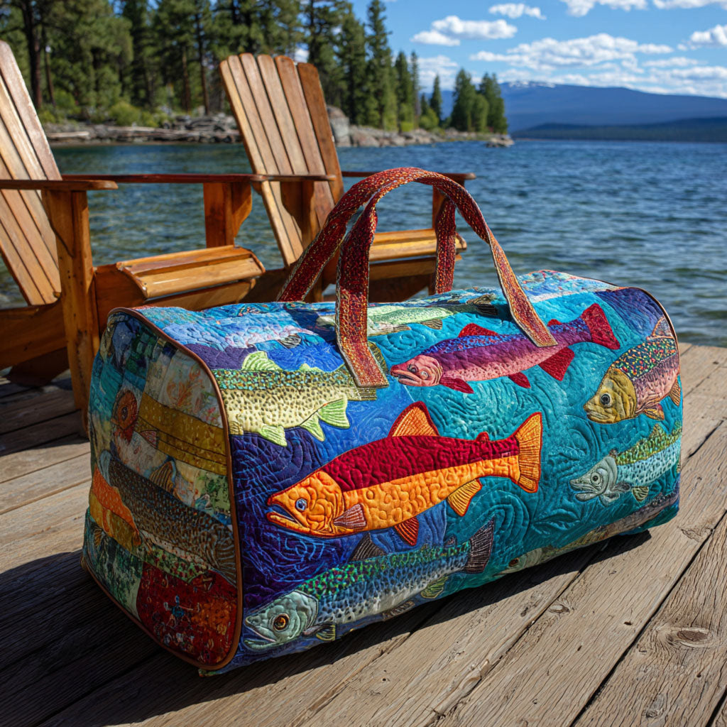 Catch at the Creek | Quilted Weekender Travel Bag