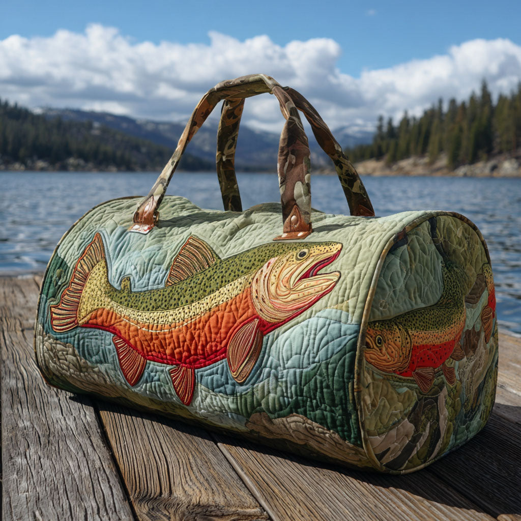 River Trout | Quilted Weekender Travel Bag