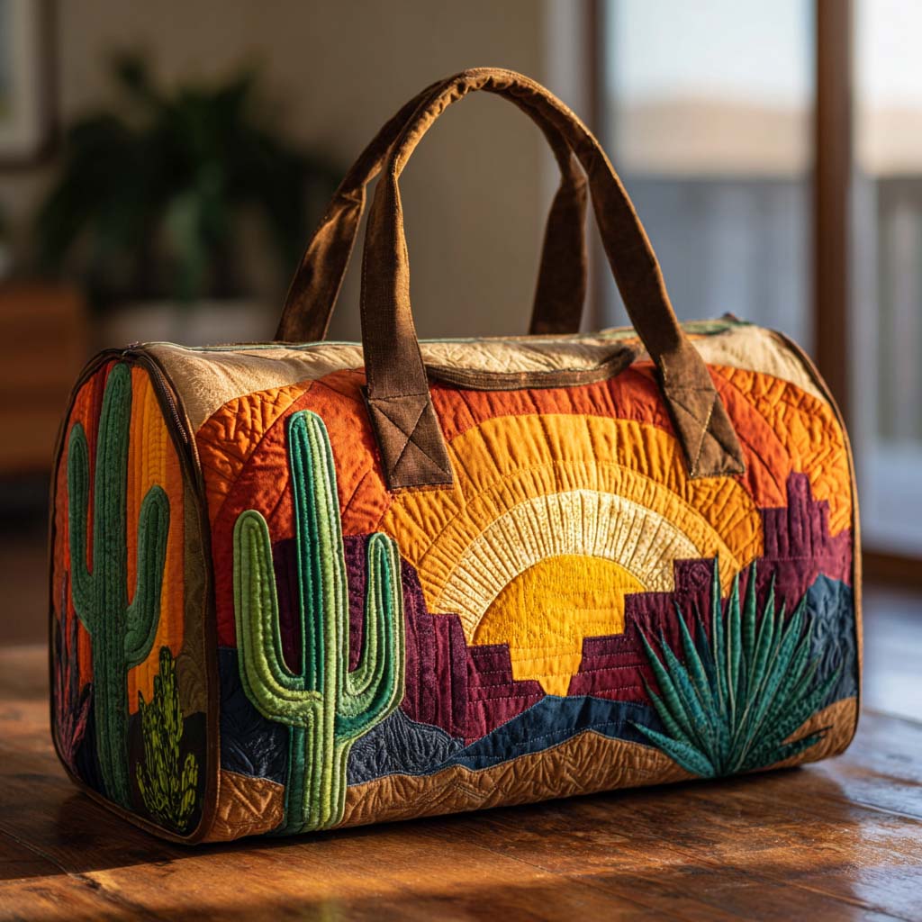 Desert Sunrise | Quilted Weekender Travel Bag