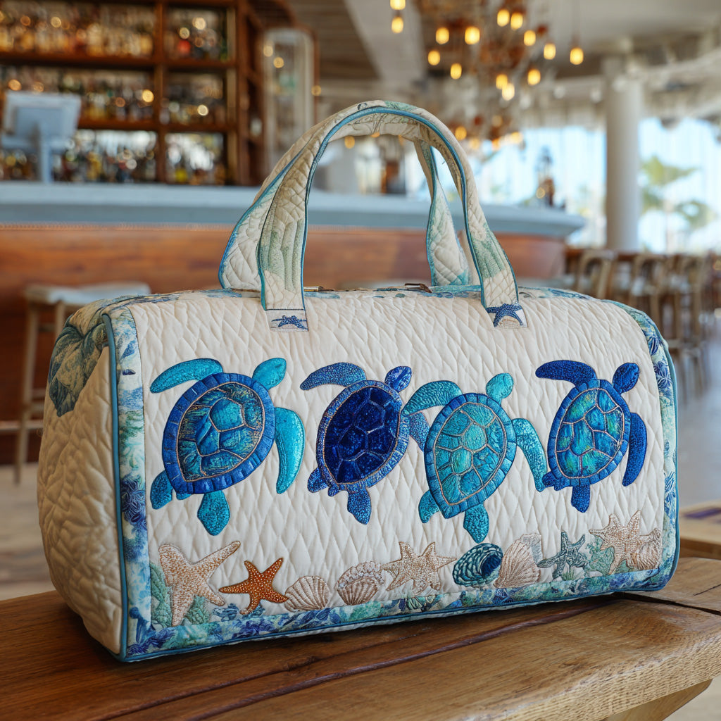 Ocean Sea Turtle | Quilted Weekender Travel Bag