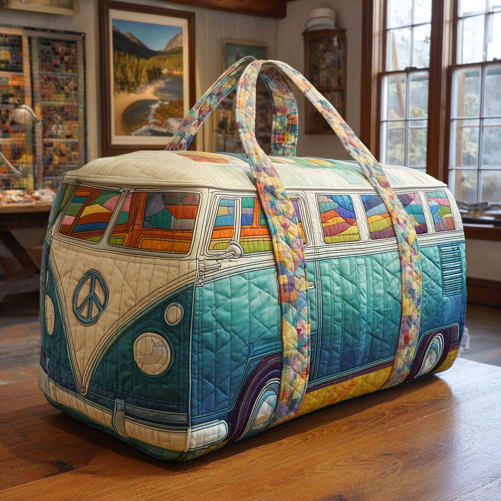 Retro Journey | Quilted Weekender Travel Bag