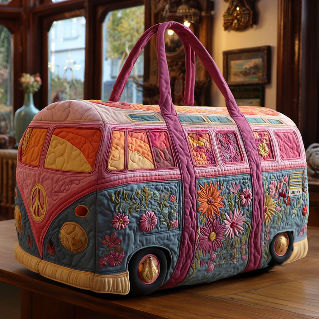Retro Breeze | Quilted Weekender Travel Bag