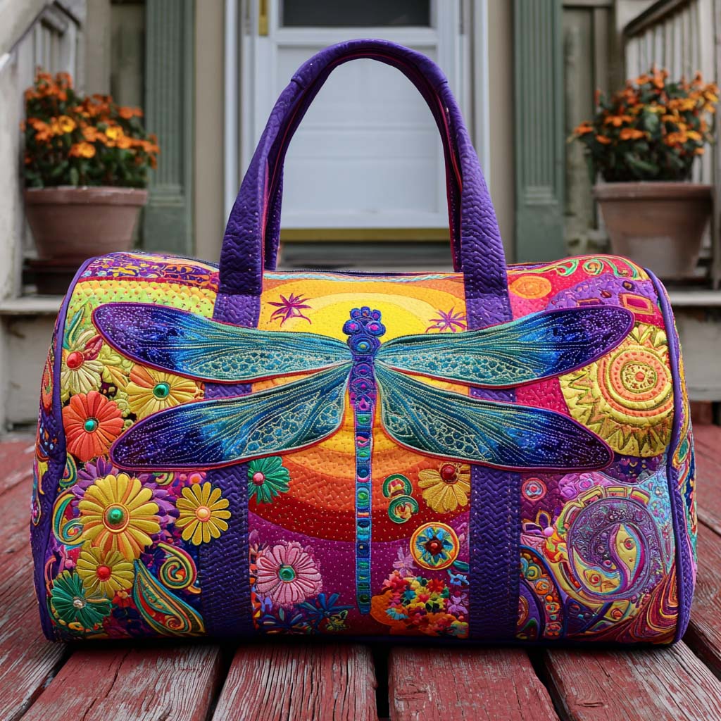 Silky Sky | Quilted Weekender Travel Bag